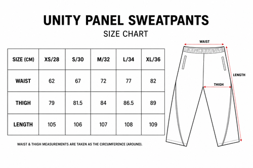 Unity Panel Sweatpants-Black